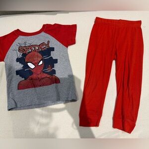 Marvel Spider-Man Toddler Pajama Set 24M – Red & Gray 2-Piece